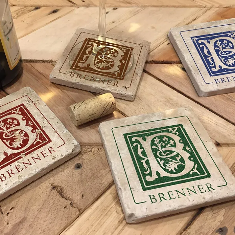 Personalized Set of 4 Coasters