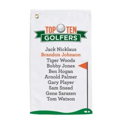 Personalized Top Ten Golf Towels