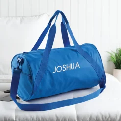 Personalized Travel Bag with White Block Name