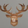 Personalized Wooden Deer Wall Hanging