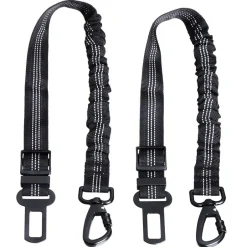 Pet Bungee Seat Belts Set of 2,Expands 21