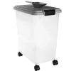 Pet Food Storage - Airtight Container with Wheels and Scoop Included