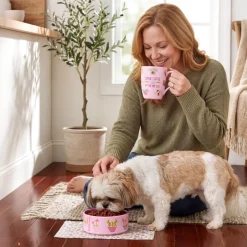 Pet Lover Dog Bowl and Coffee Mug Matching Gift Set