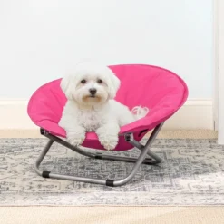 Pet Moon Chair Bed Foldable Indoor Outdoor Elevated Adjustable Height