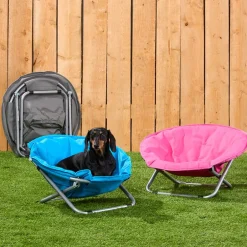 Pet Moon Chair Bed Foldable Indoor Outdoor Elevated Adjustable Height