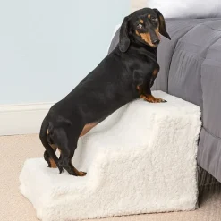 Pet Parade® Three Step Stairs Dog and Cat Easy Access To Beds Couch