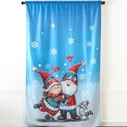 Petunia and Gnorme Winter Fun Gnome Panel or Valance