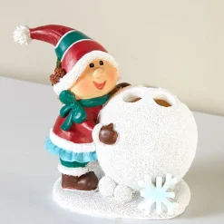Petunia and Gnorme Winter Fun Set of 12 Shower Hooks