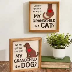 Pet Wall Art Dog or Cat Grandparents