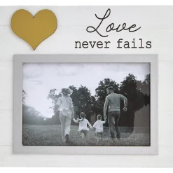 Photo Frame Love Family Blessed With Heart 6 x 4