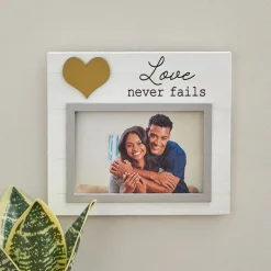 Photo Frame Love Family Blessed With Heart 6 x 4