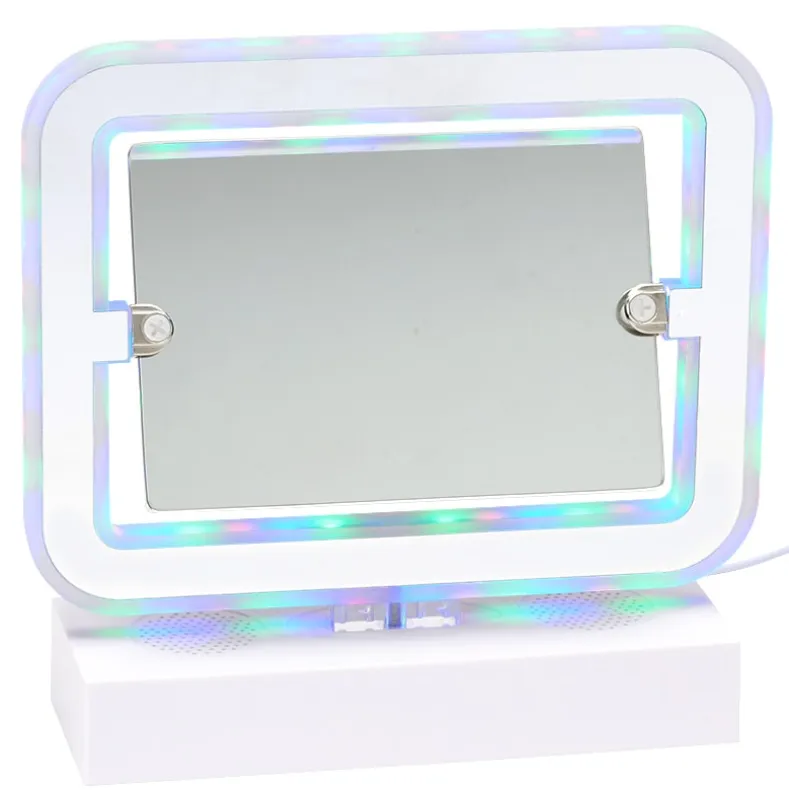 Photo Light Up Makeup Mirror With Bluetooth USB Speaker