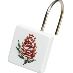 Pinecone Themed Shower Hooks Set of 12