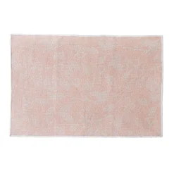 Pink Floral Machine Washable Rugs