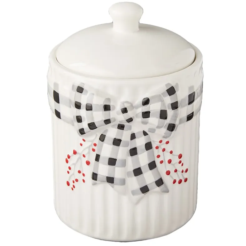 Plaid and Berries Kitchen Canister