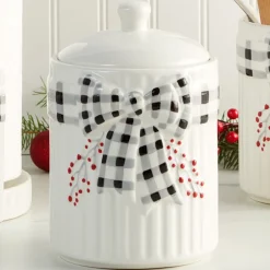 Plaid and Berries Kitchen Canister