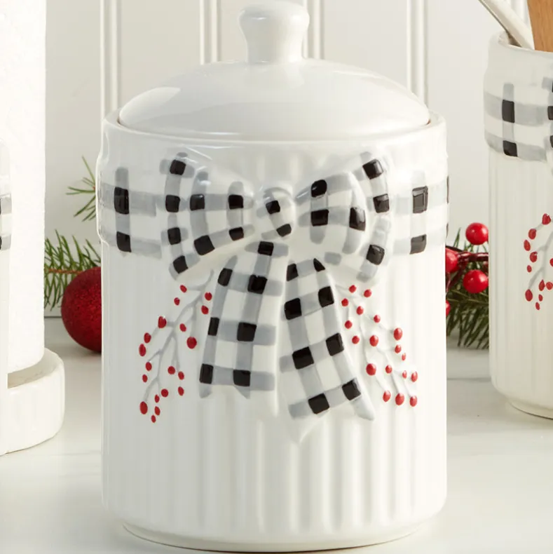 Plaid and Berries Kitchen Canister