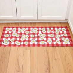 Plaid Daisy Kitchen Comfort Runner Rug