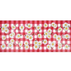 Plaid Daisy Kitchen Comfort Runner Rug