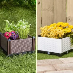 Planter Garden Plastic 12 Inch Raised Self Watering