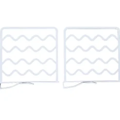 Plastic Closet Shelf Divider and Rack - Set of 2