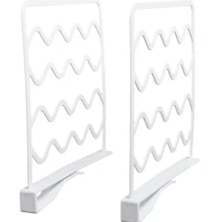 Plastic Closet Shelf Divider and Rack - Set of 2