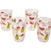 Plastic 16oz Insulated Tumbler Set of 4 Flamingo or Flipflops