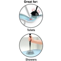 Plungeroo® Plunger & Toilet Scrubber Caddy