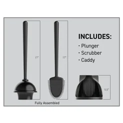 Plungeroo® Plunger & Toilet Scrubber Caddy