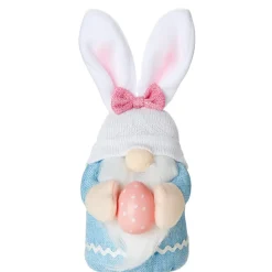 Plush Easter Gnomes Holding Eggs - Yellow, Blue, or Bunny Hat