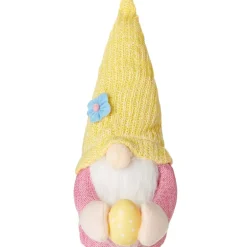 Plush Easter Gnomes Holding Eggs - Yellow, Blue, or Bunny Hat