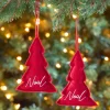 Plush Tree Ornaments Set of 2