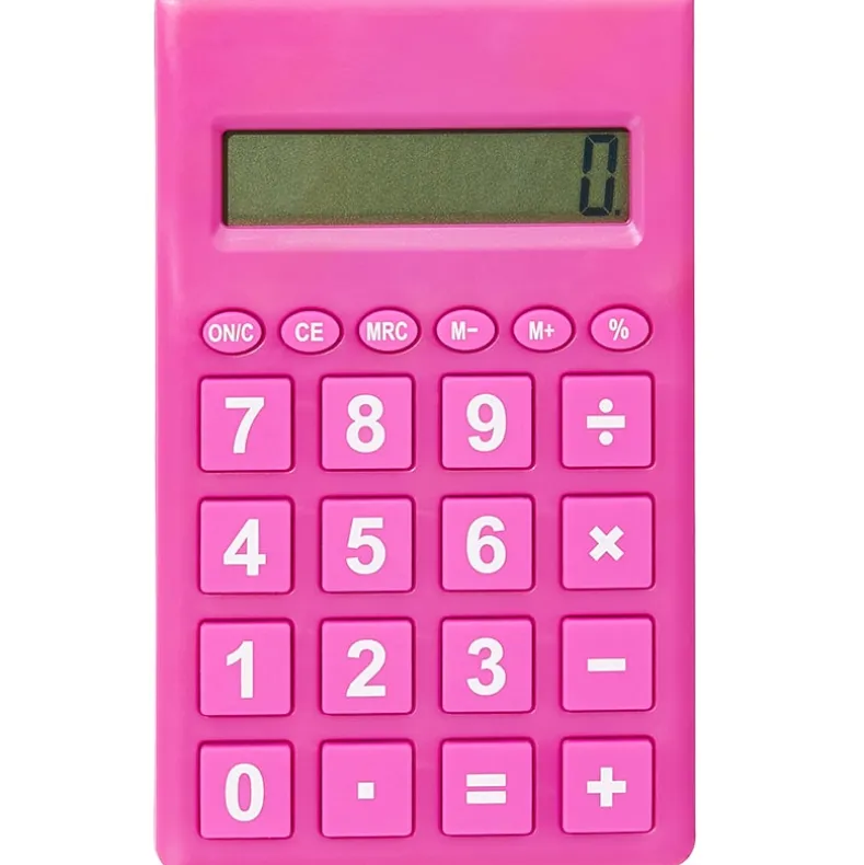 Pocket Calculator with Large Read Out 8 Digit Display