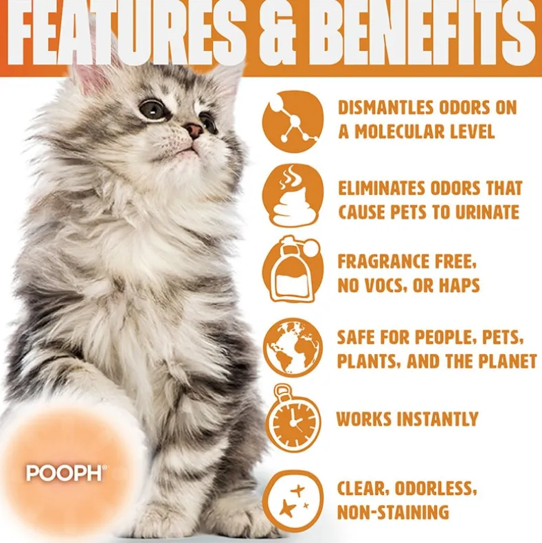 Pooph® Pet Odor And Stain Eliminator Or Kitty Spray Odor Eliminator
