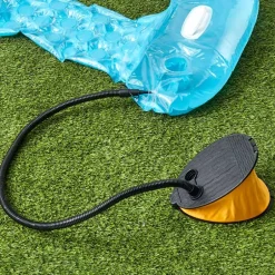 Portable Deluxe Bellows Foot Pump with 3 Adapters