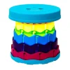 Portable Folding Stool With LED Light Height Adjustable Retractable