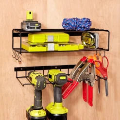 Power Tool Holder Organizers for Garage and Workshop Storage - Set Of 2
