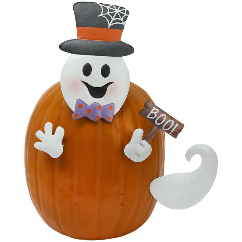 Pumpkin Decorating Kits Metal In Cat Ghost Bird Or Skeleton Characters