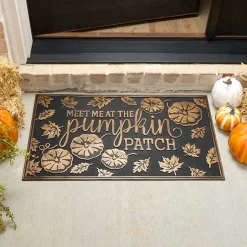 Pumpkin Patch Rubber Doormat or Set of 2 Rubber Stair Treads
