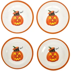 Purr-fectly Festive Halloween Dessert Plate Set