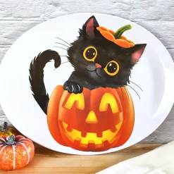 Purr-fectly Festive Halloween Serving Platter