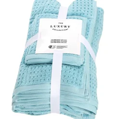 Quick Dry 100% Cotton Bath Towels, 6 Piece Set