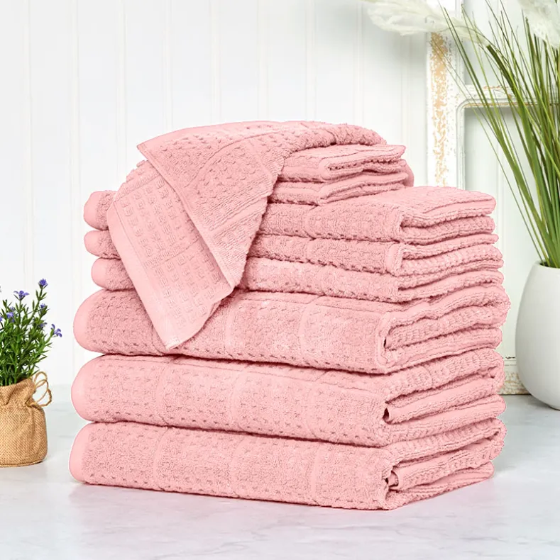 Quick Dry 100% Cotton Bath Towels, 6 Piece Set
