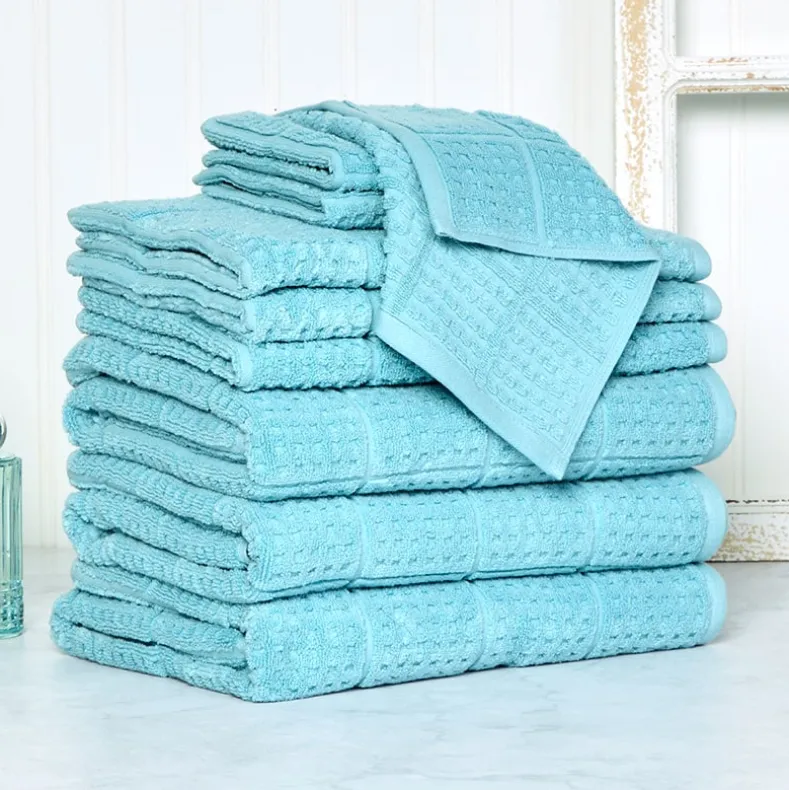 Quick Dry 100% Cotton Bath Towels, 6 Piece Set