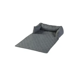 Quilted Pet Bed with Headrest