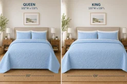 Quilted Shell Bedspread Ensemble
