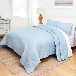 Quilted Shell Bedspread Ensemble