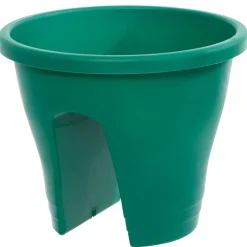 Rail Planter for Deck or Balcony Terracotta Gray or Green