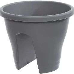 Rail Planter for Deck or Balcony Terracotta Gray or Green