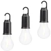 Rechargeable USB 3 Mode Hanging Bulb Lights - Set of 3
